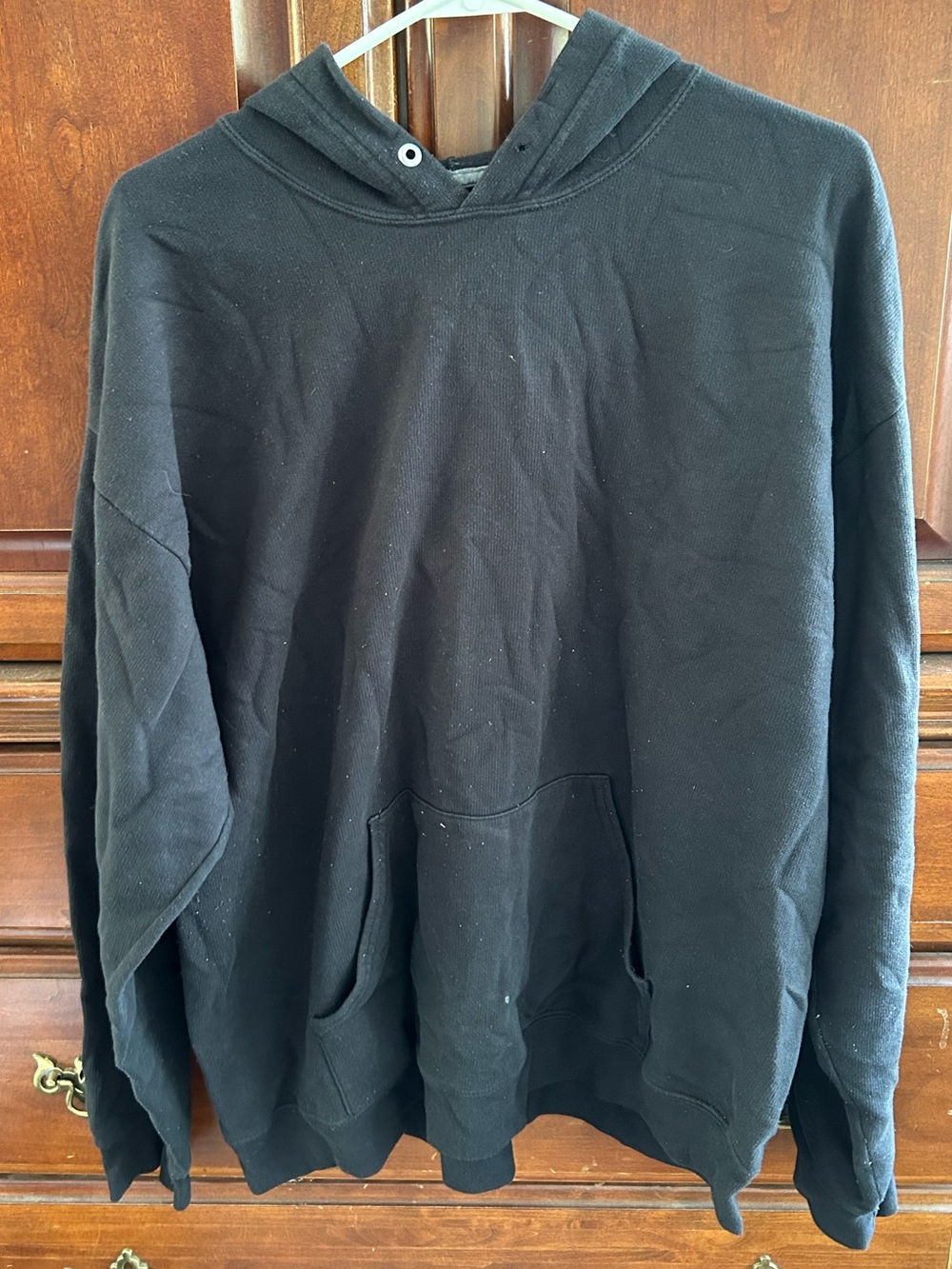 Athletic Works Black Men's Hooded Pullover